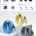 USB C Cable 10FT 3Pack Fast Charging Nylon Braided Long Type C Charger Cable for Samsung Galaxy S24 S23 S22 S21 S10 S9 S8 A02s A03s A11 A12 A13 A14 A21 A22 A32 A42 A53, Tablet, LG, Moto, TCL