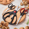 Kitchen Shears Set - QtoiKce Kitchen Scissors 3 Pack All Purpose Poultry Shears,Stainless Steel Sharp Utility Cooking Scissors for Home