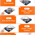 Food Scale -33lb Digital Kitchen Scale for Food Ounces Grams Rechargeable 304 Stainless Steel,Batteries and Type-C Charging | Perfect for Meal Prep, Cooking, and Baking, Black