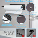 Paper Towel Holder, Magnetic Paper Towel Holder for Fridge, Toilet Paper Roll Holder Magnet Towel Rack Wall Mount Fridge Organizer for Paper Towels Rolls Bathroom Pantry RV Kitchen Storage