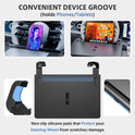 Steering Wheel Tray, Car Food Tray, Car Desk for Laptop, Multipurpose Car Table for Eating & Work, Adjustable Car Tray with Drawer and Anti-Slip Protective Adhesive