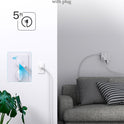 Surge Protector Power Strip - HANYCONY 8 Outlets 4 USB (2 USB C) Charging Ports, Multi Plug Outlet Extender, 5Ft Braided Extension Cord, Flat Plug Wall Mount Desk Charging Station for Home Office ETL