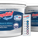 DampRid Hi-Capacity Moisture Absorber Bucket, Fragrance Free, 2 lb. 15.5 oz. & Moisture Detection Strip (2 Pack), Attracts & Traps Excess Moisture