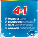 Purex 4-in-1 Oxi Power + Odor Fighter Laundry Detergent Pacs, Fresh Morning Burst, 56 Count