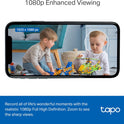 Tapo 1080P Indoor Security Camera for Baby Monitor, Pet Camera w/Motion Detection, 2-Way Audio, Night Vision, Cloud & SD Card Storage, Works w/Alexa & Google Home, Plug-in, C101