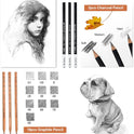 Drawing Pencils, Art Supplies Sketch Pencils Kit for Kids Adults, Professional Charcoal Sketching Graphite Art Pencils Set