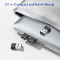 Elebase USB to USB C Adapter for iPhone 17 4Pack,USBC Female to A Male Car Charger Adapter,Type C Converter Apple 16 Pro Max 15 14 Plus,iWatch Watch 11 10 Se Ultra 3,iPad Air,Samsung Galaxy S25,Black