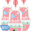 DREFT Bottle and Dish Soap | Made to Clean Baby Bottles, Sippy Cups, Pacifiers, Breast Pumps, & More | Gently Removes Milk Film & Odors | Plant Based, Fragrance Free Dish Soap | 18 Fl Oz (Pack of 3)