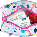 PackIt Freezable Snack Box, Rainbow Sky, Built with ECOFREEZE Technology, Collapsible, Reusable, Zip Closure with Buckle Handle, Great for All Ages and Fresh Snacks on the go