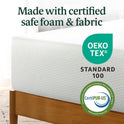ZINUS 10 Inch Queen Green Tea Memory Foam Mattress [New Version], Fiberglass free, Medium Firm Feel, Zoned Pressure Relief, Certified Safe Foams & Fabric, Mattress in A Box