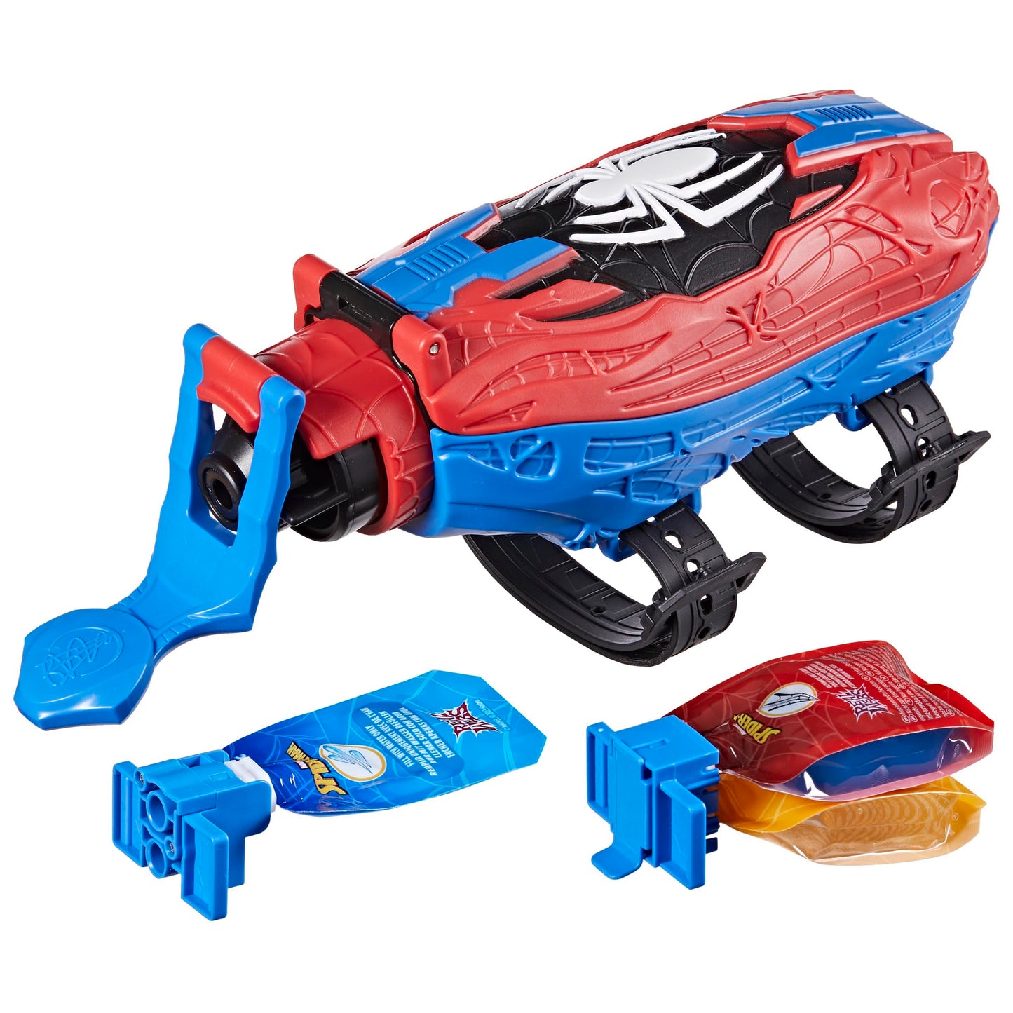 Marvel Spider-Man Real Webs Ultimate Web Blaster, 2-in-1 Blaster, Role Play Toy, Spider-Man Costume, Spider-Man Toys for Kids 5 and Up