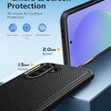 FNTCASE for Galaxy A16/A17 5G Phone Case - Samsung Military Grade Drop Protection, 14ft Drop Tested, Screen Protector Included, Anti-Slip Matte Textured, TPU+PC Dual Layer Shockproof Cover (Black)