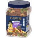 PLANTERS Unsalted Premium Nuts 34.5 oz Resealable Container- Contains Roasted California Pistachios, Cashews, Almonds, Hazelnuts & Pecans - No Artificial Flavors or Colors