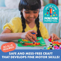 Educational Insights Pom Pom Kit - Arts and Crafts for Kids, Mess Free Crafting Supplies & Projects, Preschool Creativity, DIY Sensory Activity for Toddlers, Creative Gift, Girls and Boys Ages 5+