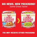 Nissin Cup Noodles Soup, Beef Flavor, Microwaveable Paper Cups, Instant Ramen, 2.25 Ounce (Pack of 12)