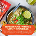 Lotus Foods Organic Millet and Brown Rice Ramen Noodles - Gluten Free Instant Ramen Noodles, Vegan, Low Sodium, Made with Brown Rice Flour and Millet Flour, Ready in 4 Minutes - 10 Oz Bag (Pack of 1)