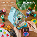 Shuttle Art Acrylic Paint, 50 Colors Acrylic Paint Set, 2oz/60ml Bottles, Rich Pigments, Water Proof, Premium for Artists, Beginners and Kids on Canvas Rocks Wood Ceramic Fabric