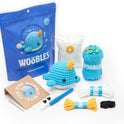 The Woobles Crochet Kit for Beginners - Easy Arts and Crafts Knitting & Crochet Animals Kit As Seen On Shark Tank - Bjørn The Narwhal