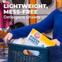 ARM & HAMMER Power Sheets Laundry Detergent, Fresh Breeze Scent, No Mess, Lightweight and Travel-Friendly, 35 Count, Up to 70 Small Loads