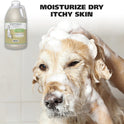 Wahl USA Dry Skin & Itch Relief Pet Shampoo for Dogs – Oatmeal Formula with Coconut Lime Verbena Scent - 64 Oz - Model 821004-050