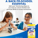 Lysol Disinfectant Wipes, Multi-Surface Antibacterial Cleaning Wipes, For Disinfecting and Cleaning, Lemon and Lime Blossom, 80 Count (Pack of 3)