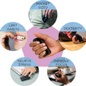 ONO Roller - Handheld Fidget Toy for Adults | Help Relieve Stress, Anxiety, Tension | Promotes Focus, Clarity | Compact, Portable Design (Junior Size/ABS Plastic, Black)