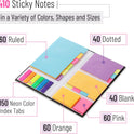 Mr. Pen- Sticky Notes Set, 410 Pack, School Supplies, Office Supplies, Planner Sticky Note Dividers Tabs, Book Notes