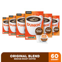 Dunkin’ Original Blend Coffee, Medium Roast, K-Cup Pods, Keurig K-Cup Pods, 10 Count Boxes (Pack of 6)