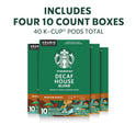 Starbucks K-Cup Coffee Pods, Medium Roast Hot or Iced Coffee, Decaf House Blend, 40 Keurig Pods
