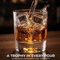 Official FIFA World Cup 2026 Edition - 8oz Whiskey Glass & Leather Coasters Gift Set - 2 of Each - Perfect for Parties, Bars, Tailgates, Mancaves & Gamedays - Once in a Lifetime Drinkware Set