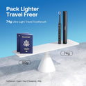 Bitvae ADA Accepted Electric Toothbrush, Travel Toothbrush Rechargeable for Adults and Kids, 60-Day Battery, 5 Modes, 8 Heads, Portable Travel Case & Holder, Shadow Black