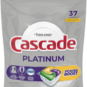 Cascade Platinum Power Boost Dishwasher Pods, Dishwasher Detergent, Dishwasher Soap, Dish Tabs, Dishwashing Tablets, Dish Detergent, Lemon, Actionpacs, 37 Count