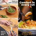 Kitchen Shears by Gidli - Liftime Replacement Warranty* - Includes Seafood Scissors As a Bonus - Heavy Duty Utility Stainless Steel All Purpose Ultra Sharp Scissors for Food/Cooking