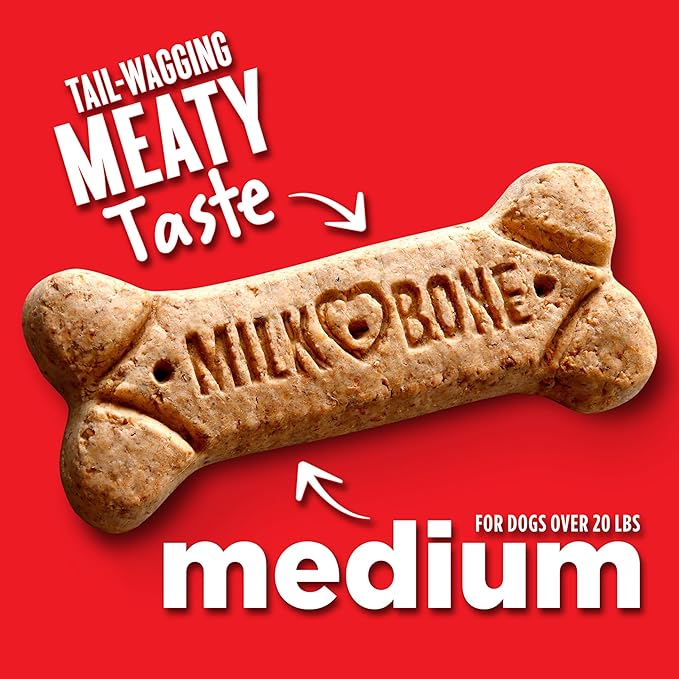 Milk-Bone Original Dog Treats Biscuits for Medium Dogs, 10 Pound