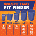 Hefty Easy Flaps Multipurpose Large Trash Bags, 30 Gallon, 40 Count