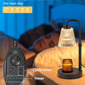 Candle Warmer Lamp with Timer Dimmable, Birthday Gifts for Women Mom, House Warming Gifts New Home Decor, Wax Melt Warmer for Jar Candles with 2 Bulbs