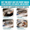 Sudstainables Laundry Detergent Sheets (200 Loads) – Eco-Friendly, Zero Waste, Plastic-Free Laundry Washing Machines Soap Sheets; Dissolvable, Space-Saving Strips for Travel (Fresh Linen)