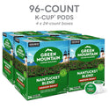 Green Mountain Coffee Roasters Nantucket Blend Keurig Single-Serve K-Cup Pods, Medium Roast Coffee, 96 Count