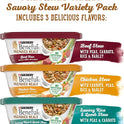 Purina Beneful Gravy Wet Dog Food Variety Pack, Prepared Meals Stew - (12) 10 oz. Tubs