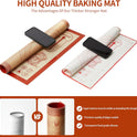 Silicone Baking Pastry Dough Mat - 28x20Inch Extra Large Cookie Bread Rolling Mats Sheet, Nonstick Kitchen Counter Kneading Board, Thick Reusable Pie Cookies Pizza Fondant Making Matt with Measurement
