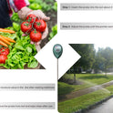 XLUX Soil Moisture Meter, Plant Water Monitor, Hygrometer Sensor for Gardening, Farming, Indoor and Outdoor Plants, No Batteries Required