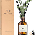 WEALD TRIBE Flower Reed Diffuser Set Eucalyptus & Lavender Scent For Bathroom Accessories Shelf Decor & Air Fresheners, Sticks Defusers With 4.0 fl oz Essential Oils, House Bedroom Office Decor & Gift