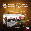 Duraflame 2.5-lb 1.5-Hour Burn Indoor/Outdoor Firelog (12-Count) - Perfect Fire-Log Substitute for Your Fireplace, Great for a Campfire, Chimney-Safe, Easy to Use, Fast Lighting with Starter (2 Items)