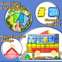 Magnetic Tiles - Road Set, Magnetic Building Blocks, Preschool Montessori Toys Gift for 3+ Year Old Boys and Girls, Sensory Christmas Toys for Kids Aged 3-5 and 4-8, Ideas for Toddler with Autism