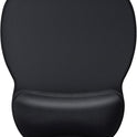 MROCO Ergonomic Mouse Pad with Gel Wrist Rest, Comfortable Mousepad with Smooth Wrist Support Surface and Non-Slip PU Base for Pain Relief, Computer, Laptop, Office & Home, 9.4 x 8.1 in, Black Color