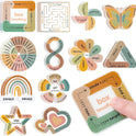 Sensory Strips for Anxiety Calming Stickers, 36Pcs 2 Textured for Mood Calming, Breathing Mindfulness Fidget Sticker for Kids, Anxiety Relief at Office & Classroom Desk