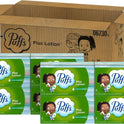 Puffs Plus Lotion Facial Tissues, 8 Family Boxes, 124 Facial Tissues per Box, Allergies and Colds