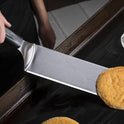 BLACKSTONE 5550 Extra Long Griddle Spatula Set of 2- Perfect Heavy-Duty Stainless Steel Premium Flat Top BBQ Grill Accessories, Non-Slip Plastic Handle, Heat Resistant, Dishwasher Safe Easy to Clean