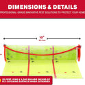 Catchmaster Giant Fly Glue Trap 3-Pack 30 Feet Each, Adhesive Fly Traps Outdoor, Sticky Bug Catcher, Bulk Flying Insect Paper Roll, Pet Safe Pest Control for Garage, Barn, Greenhouse & Garbage Room