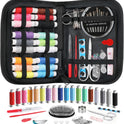 Coquimbo Sewing Kit Stocking Stuffers Christmas White Elephant Gifts for Adults Teen Girls Grandma Beginner Traveler, Portable Sewing Supplies Accessories with Thread, Needles, Scissors (Black, M)